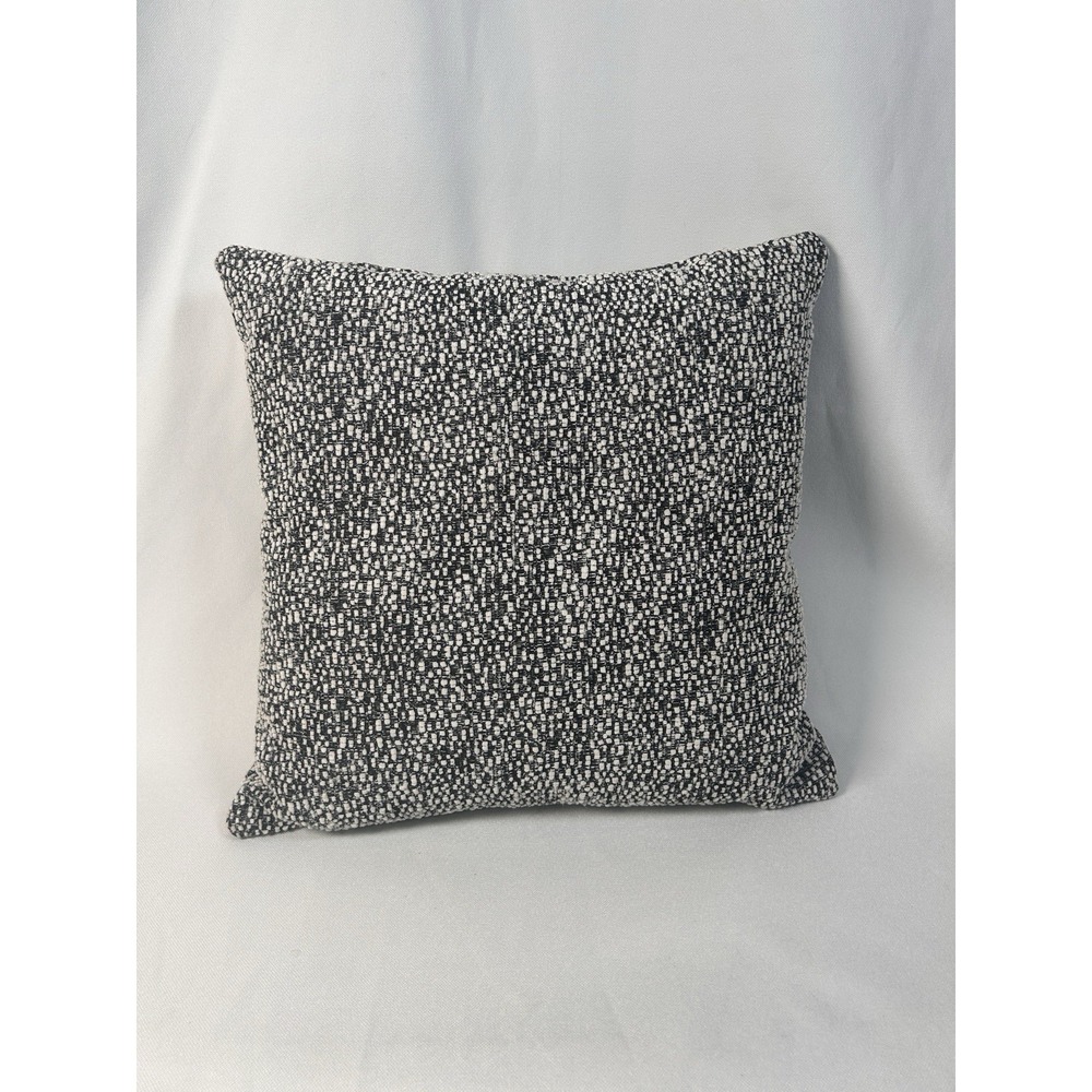 Black And White Textured Throw Pillow 18 X 18, NWOT